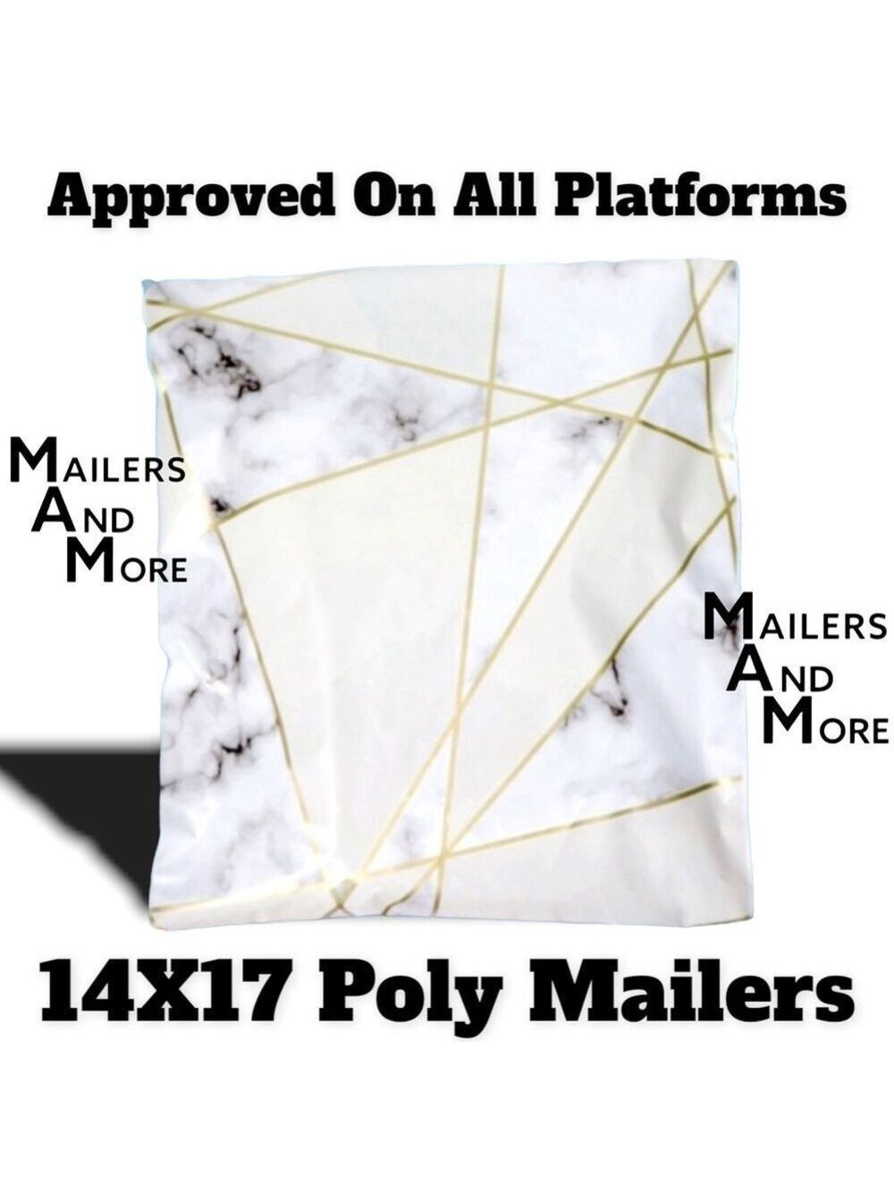 25 14X17 Marble Poly Mailers PRICE IS FIRM - Picture 6 of 11
